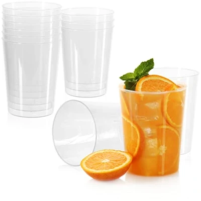 Abbildung von com four® 12x Mehrweg Trinkbecher für Party, Camping und unterwegs wiederverwendbare Kunststoff Gläser spülmaschinengeeignet Kunststoffbecher Partyzubehör