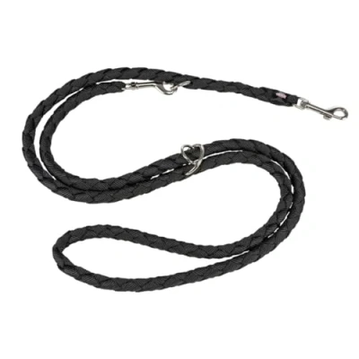 Abbildung von TRIXIE Hundeleine Cavo V Leine SM, 2,00 m ø 12 mm in schwarz verstellbare für Outdooraktivitäten kleine bis mittelgroße Hunde 143501