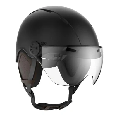 Abbildung von Casr Life Fahrradhelm oder Rollerhelm mit Visier Grösse L Schwarz