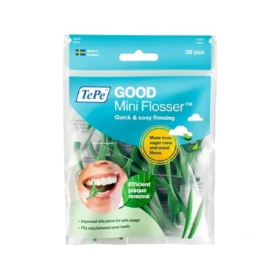 Abbildung von TePe GOOD Mini Flosser, Grün, 36 stück