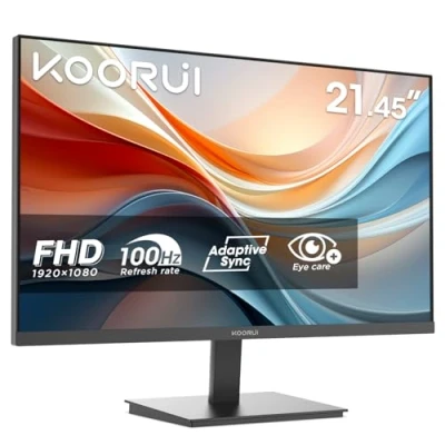 Abbildung von KOORUI E2212F 22 Zoll Monitor, FHD 1920 x 1080 100Hz PC Adaptive Sync HDMI 1.4, Eye Care Bildschirm, 5 bis 15 neigbar, VESA 100 100mm