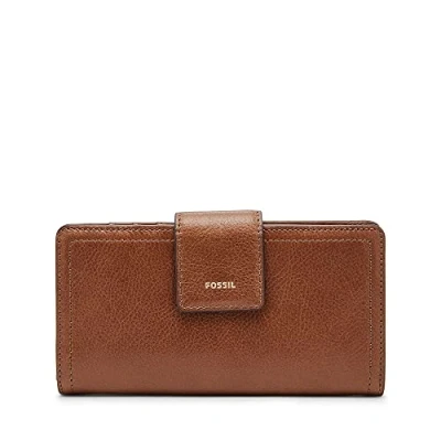 Abbildung von Fossil Logan Geldbörse, Damen, Größe: One Size, Brown