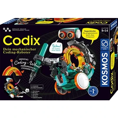 Abbildung von Kosmos 620646 Codix Dein Mechanischer Coding Roboter, Spielerisch Programmieren Lernen, Roboter Spielzeug, Experimentierkasten Für Kinder Ab 8 12 Jahre