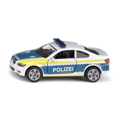Abbildung von siku 1532, BMW M3 Coupé Polizei, Metall/Kunststoff, Silber, Spielzeugauto für Kinder, Öffenbare Türen