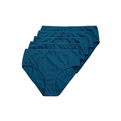 Abbildung von Ulla Popken 5 PACK Slip, Damen, Größe: 46/48, Dark teal