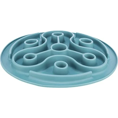 Abbildung von TRIXIE Slow Feeding Anti Schling Matte, TPE, Ø 28 cm, Blau 25037