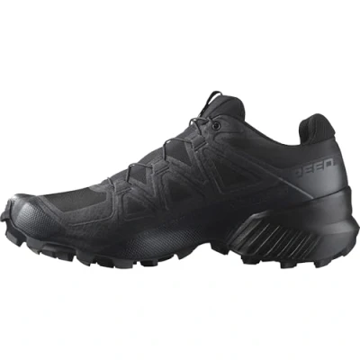 Abbildung von Salomon Speedcross Herren Trail Laufschuhe, Outdoor bereit, Stabilität, Passform, Black, 44 2/3