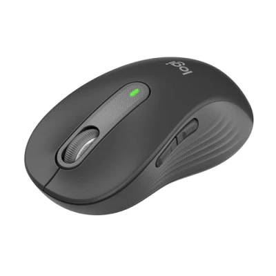 Abbildung von Logitech Signature M650 L Kabellose Maus für große Hände, Leise Klicks, Anpassbare Seitentasten, Bluetooth, Kompatibilität mit mehreren Geräten Graphit