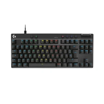 Abbildung von Logitech G PRO X TKL Rapid Tenkeyless kabelgebundene Gaming Tastatur mit magnetischen Analogschaltern, Trigger Modus, einstellbarem Auslöser, anpassbarer RGB Beleuchtung, DEU QWERTZ Schwarz