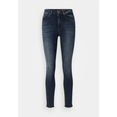Abbildung von ONLY Onlblush LIFE MID RAW Jeans Skinny Fit Blue / black, Damen, Größe: 40x34, black