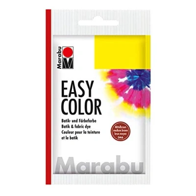 Abbildung von Marabu 17350022046 Easy Color mittelbraun, 25 g Batik und Handfärbefarbe für Baumwolle, Leinen, Seide Mischgewebe, handwaschbar bis 30C, sehr gute Lichtechtheit, nicht kochecht