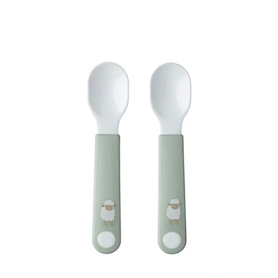 Abbildung von Mepal Lernlöffel Mio Baby Lernbesteck Spülmaschinengeeignet &amp; BPA frei 2er Set Little Farm