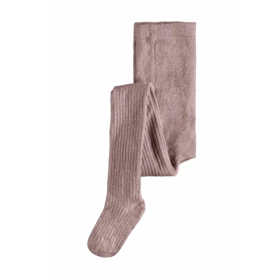 Abbildung von NAME IT Mädchen NKFPANTYHOSE Glitter Rib NOOS Strumpfhose, Woodrose, 98/104 cm