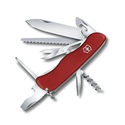 Abbildung von Victorinox Schweizer Taschenmesser Outrider, Swiss Army Knife, Multitool, 14 Funktionen, Feststellklinge, Schraubendreher