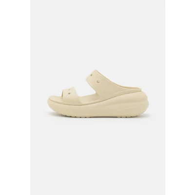 Abbildung von Crocs Classic Crush Pantolette hoch, Größe: 38 39, Bone Kunststoff