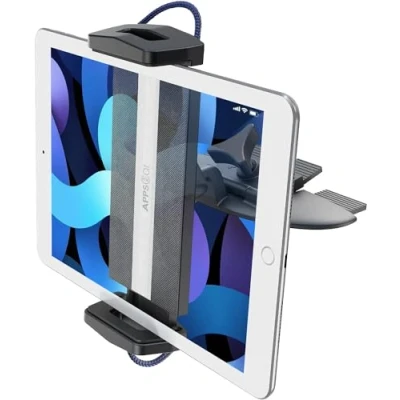 Abbildung von APPS2Car CD Tablet Halterung Auto, 360 Grad drehbar iPad Halterung, KFZ Schlitz Halter Pro/Air/Mini 7.9/9.7/10.2/10.5/11/12.9 und Tablet/Handy mit 4 11 Zoll