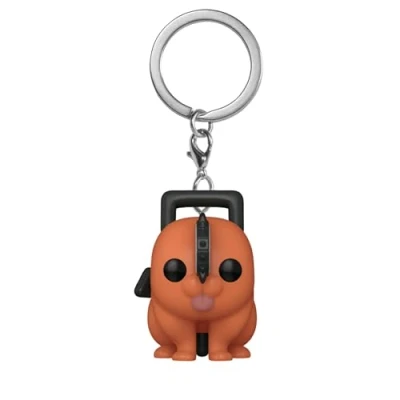 Abbildung von Funko Pop! Keychain: CSM Pochita Chainsaw Man Neuartiger Schlüsselanhänger Vinyl Minifigur Zum Sammeln Strumpffüller Geschenkidee Offizielle Handelswaren Anime Fans