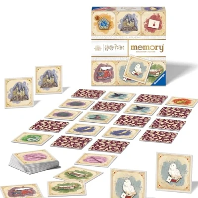 Abbildung von Ravensburger 22349 Collector&#039;s memory Harry Potter Das beliebte Gedächtnisspiel mit magischem Leucht Effekt im Hellen und Dunkeln spielbar Geschenke, Black