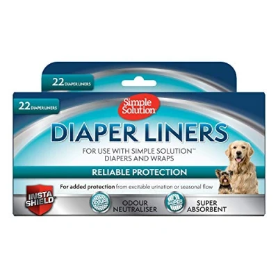 Abbildung von Simple Solution Einweg Hundewindeleinlagen Ultra Absorptionsfähigkeit, 22er Pack