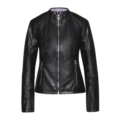 Abbildung von Street One Kunstlederjacke, Damen, Größe: 34, Schwarz