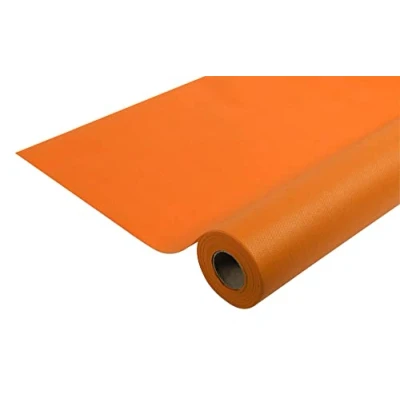 Abbildung von Pronappe Tischdecke R785043I Einweg aus Spunbond Vlies Länge 50m Breite 1,20m (pro Rolle) Farbe Orange Reißfestes, wasserabweisendes und abwischbares Gewebe