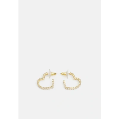 Abbildung von Swarovski Matrix Heart Ohrringe goldcoloured, Damen, Größe: One Size, Gold coloured