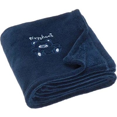 Abbildung von Playshoes Unisex Baby Fleece Decke Bär 301700, 11 Marine, 100 x 150 cm/39.4 Inch 59