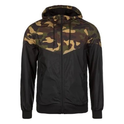 Abbildung von Urban Classics Graphic Printed Leichte Jacke, Herren, Größe: Medium, Black/ green