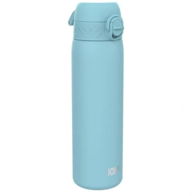 Abbildung von Ion8 Stahl Trinkflasche, 600 ml, Auslaufsicher, Einhandöffnung, Sichere Verriegelung, Spülmaschinenfest, Klappdeckel, Tragegriff, Leicht zu Reinigen, Langlebig &amp; Kratzfest, Alaskan Blau