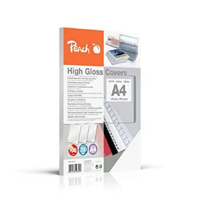 Abbildung von Peach Deckblätter A4 250g/m2 100 Stück weiß PB100 01