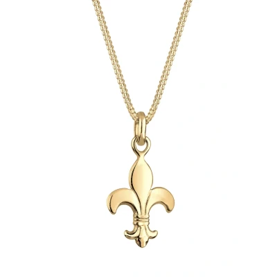 Abbildung von Elli Basic Halskette Schwertlilie goldcoloured, Damen, Größe: 45, Gold coloured