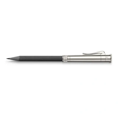 Abbildung von Graf von FABER CASTELL 118568 Perfekter Bleistift mit Verlängerer, Spitzer und Radiergummi, platiniert, Schwarz