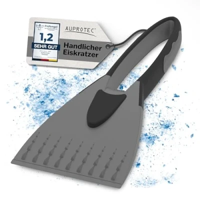 Abbildung von AUPROTEC Eiskratzer 2K / Auto mit rutschfestem Softgriff/Scheibenkratzer Auto/Schneekratzer Auto/Scheibenkratzer Winter/Eisschaber Grau