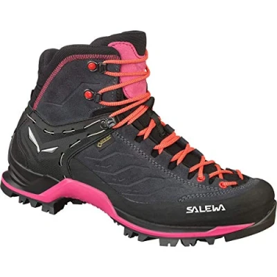 Abbildung von Salewa WS Mountain Trainer Mid Gore TEX Damen Trekking &amp; Wanderstiefel, Grau (Asphalt/Sangria), 40.5 EU