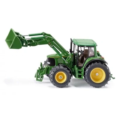 Abbildung von siku 3652, John Deere Traktor mit Frontlader, 1:32, Metall/Kunststoff, Grün, Beweglicher Abnehmbare Fahrerkabine