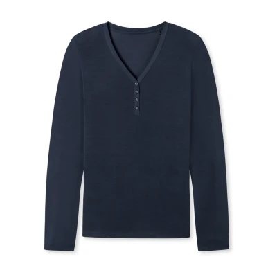 Abbildung von Schiesser Nachtwäsche Shirt, Damen, Größe: 44, Blue