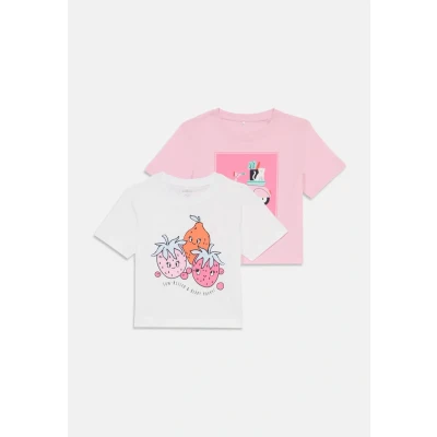 Abbildung von Name it Nmfhelka 2 PACK Tshirt print für Kinder, Größe: 92, Lucent white/sweet dreams