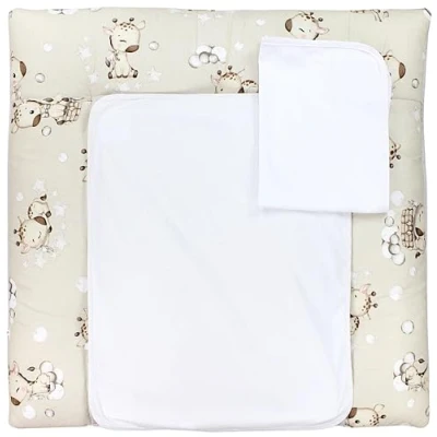 Abbildung von TupTam Wickelauflage inkl. 2 Frotteebezüge Modell MAR02579, Farbe: Giraffe Beige, Größe: 76 x cm