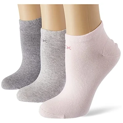 Abbildung von Calvin Klein Underwear Women Liner LOGO 3 PACK Socken, Damen, Größe: 37 41, Mottled rose