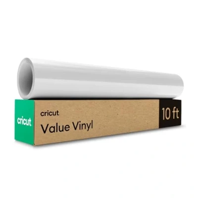 Abbildung von Cricut 2011103 Value Permanent, Vinyl, Weiß, 3m (10ft)