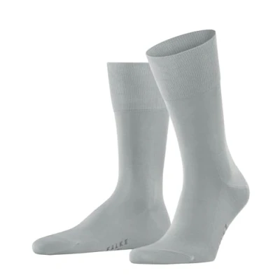 Abbildung von FALKE Herren Socken Tiago M SO nachhaltige Fil D&#039;Ecosse Baumwolle einfarbig 1 Paar, Grau (Mouse Grey 3690) neu umweltfreundlich, 45 46