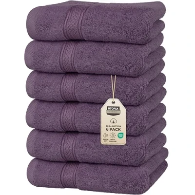 Abbildung von Utopia Towels Handtücher Set aus Baumwolle 100% ultraweich und sehr saugfähig, 41x71 cm 6er Pack (Weiß)