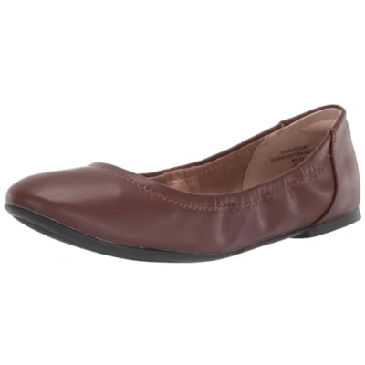 Abbildung von Amazon Essentials Damen Ballerinas Belice Zum Hineinschlüpfen, Tiefbraun, 39.5 EU