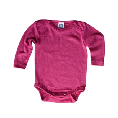 Abbildung von Cosilana, Baby Body Langarm, 70% Wolle, 30% Seide(Pink, 74 80)