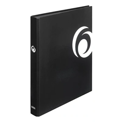 Abbildung von Herlitz Ringbuch maX.file Fresh A4, 1 Stück, 2 Ring Kombi Mechanik, 25 mm, schwarz