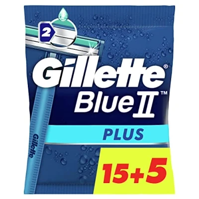 Abbildung von Gilette BlueII Plus Einwegklingen für Männer, 20 Stück