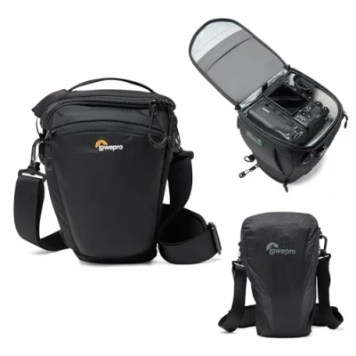 Abbildung von Lowepro ProTactic TLZ 70 Pro AW III Toploader Kameratasche für spiegellose DSLR, Vol. 5 l, Abm: 30,5x14x16 cm, f. Kameras mit angesetztem Objektiv, modulare Schultertasche, Fotografen/Videofilmer