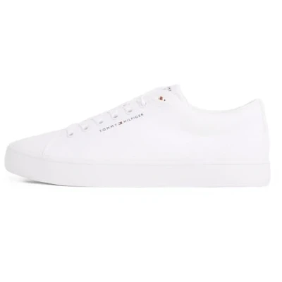 Abbildung von Tommy Hilfiger Herren Vulcanized Sneaker Core Canvas Low Top, Weiß (White), 44