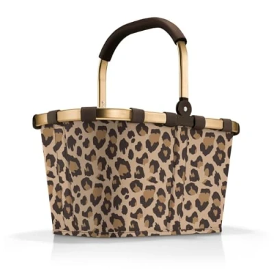 Abbildung von reisenthel carrybag frame leo macchiato Stabiler Einkaufskorb mit viel Stauraum und praktischer Innentasche Elegantes wasserabweisendes Design