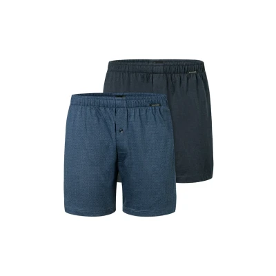 Abbildung von Schiesser Herren 2 Pack Baumwolle Jersey weich Multipack Jerseyboxer Boxershorts, Sortiert 4_182427, 7